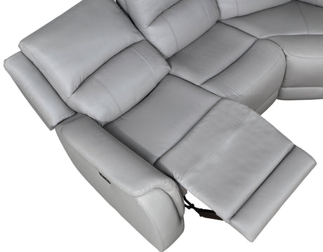 Alexandria Stone Top-Grain Leather 6-Piece Power Reclining Set from Steve Silver - Luna Furniture