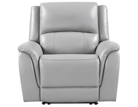 Alexandria Stone Top-Grain Leather Power Recliner from Steve Silver - Luna Furniture
