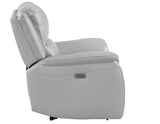Alexandria Stone Top-Grain Leather Power Recliner from Steve Silver - Luna Furniture