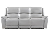Alexandria Stone Top-Grain Leather Power Reclining Sofa from Steve Silver - Luna Furniture