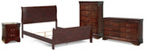 Alisdair Queen Sleigh Bed, Dresser, Mirror, 2 Chests and 2 Nightstands from Ashley - Luna Furniture