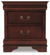 Alisdair Reddish Brown Queen Sleigh Bed, Chest and 2 Nightstands from Ashley - Luna Furniture