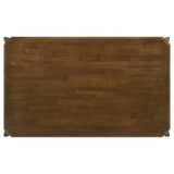 Almonte Dark Brown Rectangular Wood Dining Table from Coaster - Luna Furniture