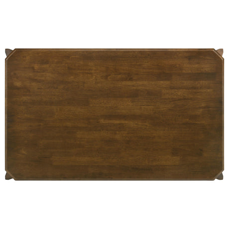 Almonte Dark Brown Rectangular Wood Dining Table from Coaster - Luna Furniture