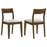Almonte Dark Brown Dining Chair, Set of 2 from Coaster - Luna Furniture