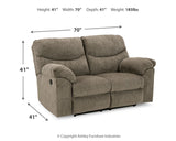 Alphons Sofa, Loveseat and Recliner in Putty from Ashley - Luna Furniture