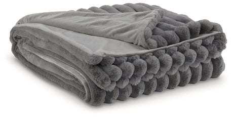 Alsonwell Gray Throw from Ashley - Luna Furniture