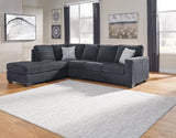 Altari Slate 2-Piece Sectional with Ottoman from Ashley Furniture - Luna Furniture