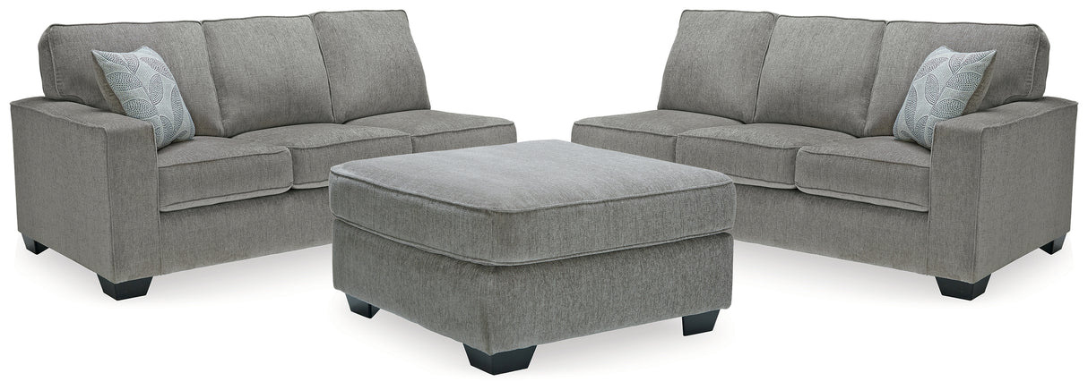 Altari Alloy 2-Piece Sectional with Ottoman from Ashley - Luna Furniture