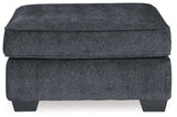 Altari Slate Queen Sofa Sleeper, Loveseat, Chair and Oversized Ottoman from Ashley - Luna Furniture