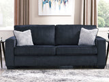 Altari Slate Queen Sofa Sleeper, Loveseat, Chair and Oversized Ottoman from Ashley - Luna Furniture
