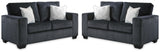 Altari Slate Set of 2 Loveseats from Ashley - Luna Furniture
