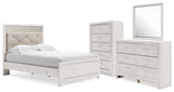 Altyra Full Panel Bed, Dresser, Mirror and Chest from Ashley - Luna Furniture