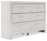 Altyra Full Panel Bed with Dresser in White from Ashley - Luna Furniture