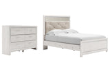 Altyra Full Panel Bed with Dresser in White from Ashley - Luna Furniture
