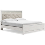 Altyra King Panel Bed with Dresser in White from Ashley - Luna Furniture