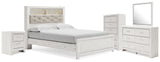 Altyra Queen Bookcase Bed, Dresser, Chest and Nightstand from Ashley - Luna Furniture