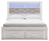 Altyra White Queen Panel Storage Bed, Dresser, Mirror and 2 Nightstands from Ashley Furniture - Luna Furniture