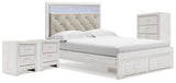 Altyra Queen Storage Bed, Chest and 2 Nightstands from Ashley - Luna Furniture