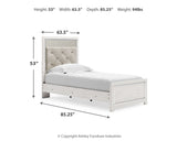 Altyra Twin Upholstered Panel Bed and 2 Nightstands from Ashley - Luna Furniture