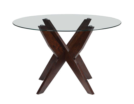 Amalie Walnut/Gray Round Dining Room Set from Steve Silver - Luna Furniture