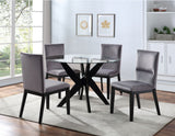 Amalie Side Chair, Grey Velvet, Set of 2 from Steve Silver - Luna Furniture