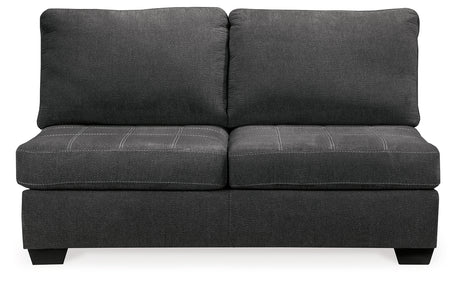 Ambee Slate 3-Piece Sectional with Ottoman from Ashley - Luna Furniture