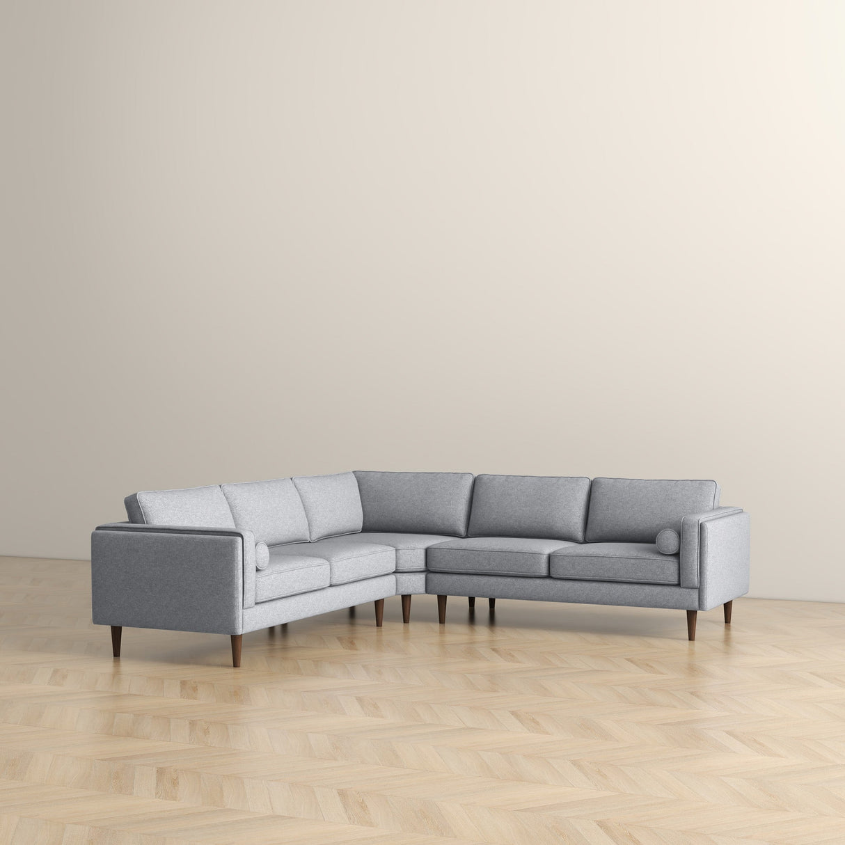 Fordham Light Grey Linen Corner Sectional from Ashcroft Furniture - Luna Furniture