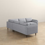Fordham Light Grey Linen Corner Sectional from Ashcroft Furniture - Luna Furniture