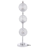 Amberley Silver 33-inch 3-light Curvy Metal Table Lamp from Coaster - Luna Furniture