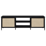 Amherst Black 2-Door Metal TV Stand Media Console from Coaster - Luna Furniture