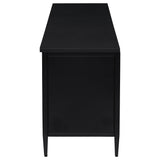Amherst Black 2-Door Metal TV Stand Media Console from Coaster - Luna Furniture