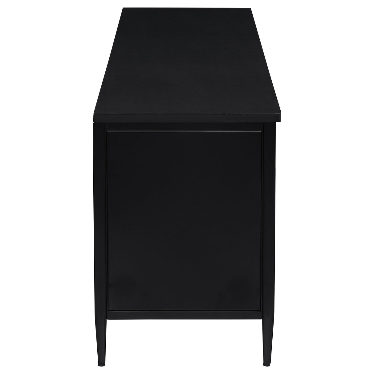 Amherst Black 2-Door Metal TV Stand Media Console from Coaster - Luna Furniture
