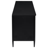 Amherst Black 2-Door Metal TV Stand Media Console from Coaster - Luna Furniture