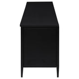 Amherst Black 4-Door Metal TV Stand Media Console from Coaster - Luna Furniture