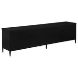 Amherst Black 4-Door Metal TV Stand Media Console from Coaster - Luna Furniture