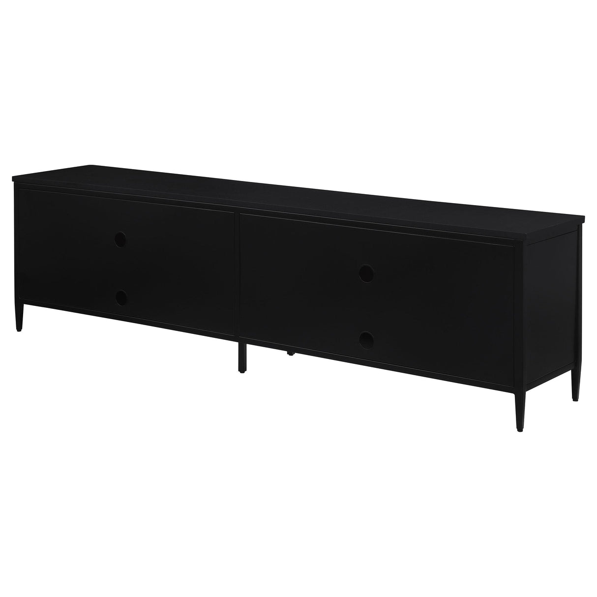 Amherst Black 4-Door Metal TV Stand Media Console from Coaster - Luna Furniture