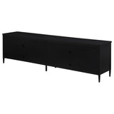 Amherst Black 4-Door Metal TV Stand Media Console from Coaster - Luna Furniture
