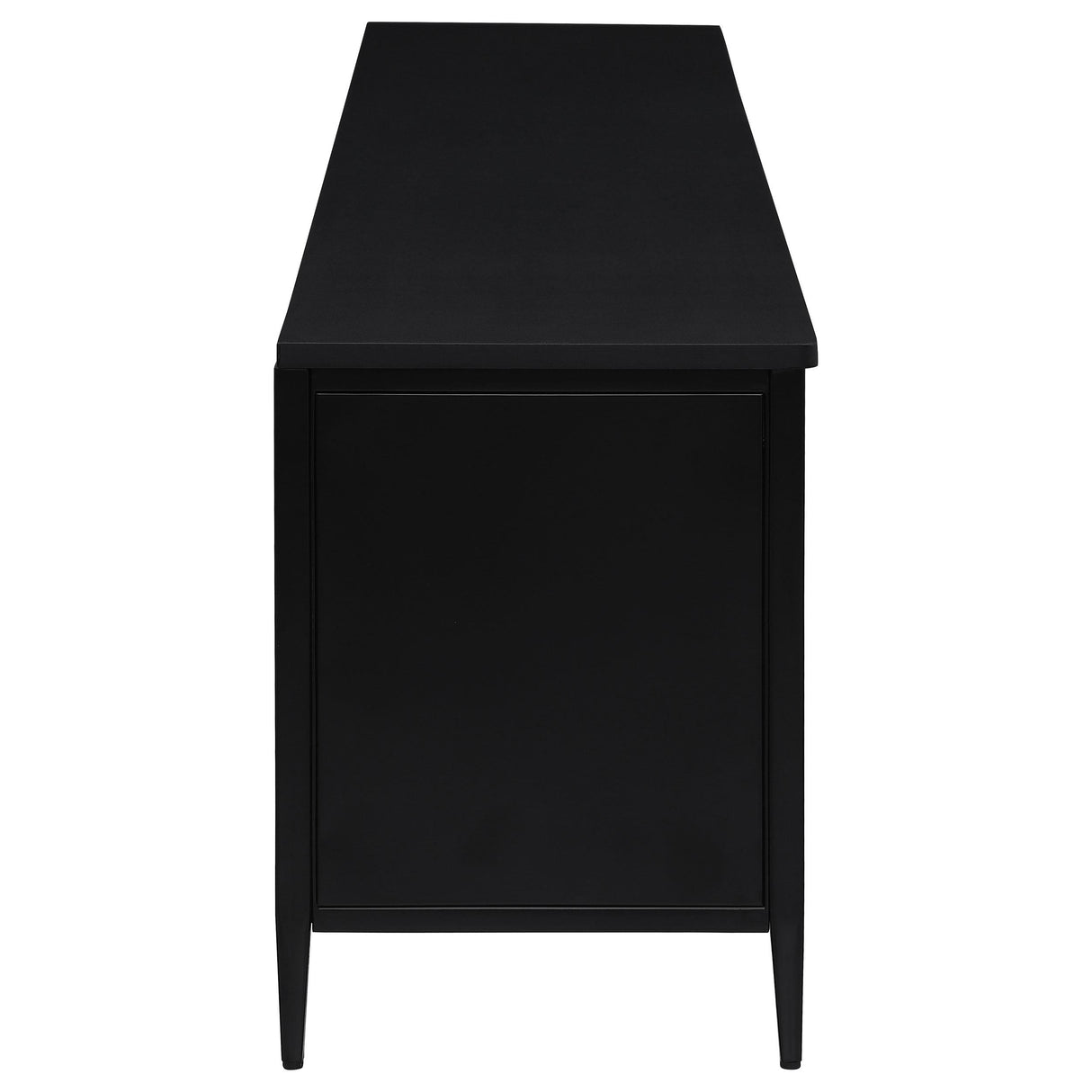 Amherst Black 4-Door Metal TV Stand Media Console from Coaster - Luna Furniture