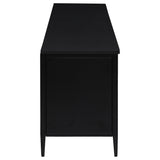 Amherst Black 4-Door Metal TV Stand Media Console from Coaster - Luna Furniture