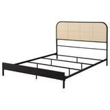 Amherst Black Radio Weave Rattan Metal Queen Bed from Coaster - Luna Furniture