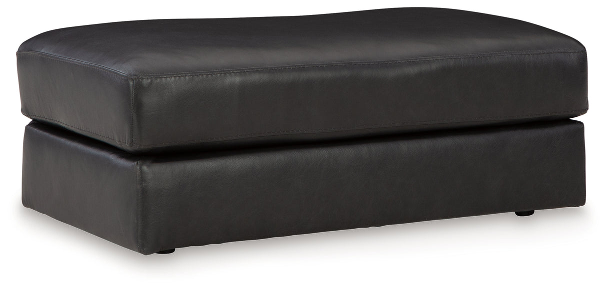 Amiata Chair and Ottoman in Onyx from Ashley Furniture - Luna Furniture