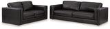 Amiata Sofa and Loveseat in Onyx from Ashley Furniture - Luna Furniture