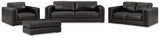 Amiata Sofa, Loveseat, Chair and Ottoman in Onyx from Ashley Furniture - Luna Furniture