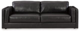 Amiata Sofa, Loveseat, Chair and Ottoman in Onyx from Ashley Furniture - Luna Furniture