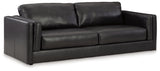 Amiata Sofa, Loveseat, Chair and Ottoman in Onyx from Ashley Furniture - Luna Furniture