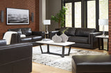 Amiata Sofa, Loveseat, Chair and Ottoman in Onyx from Ashley Furniture - Luna Furniture