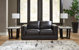 Amiata Sofa, Loveseat, Chair and Ottoman in Onyx from Ashley Furniture - Luna Furniture
