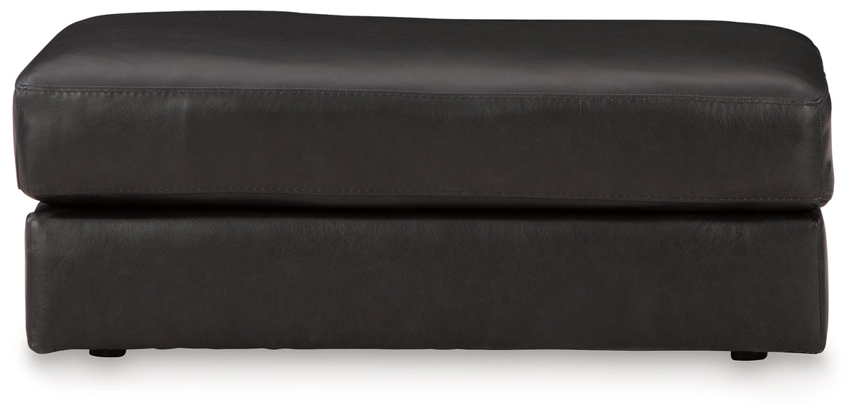 Amiata Sofa, Loveseat, Chair and Ottoman in Onyx from Ashley Furniture - Luna Furniture