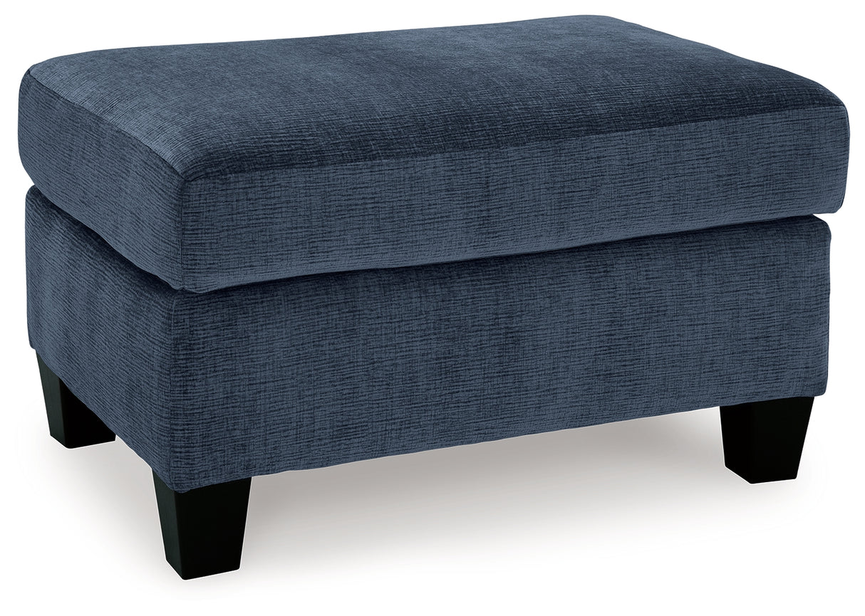 Amity Bay Ink Ottoman from Ashley - Luna Furniture